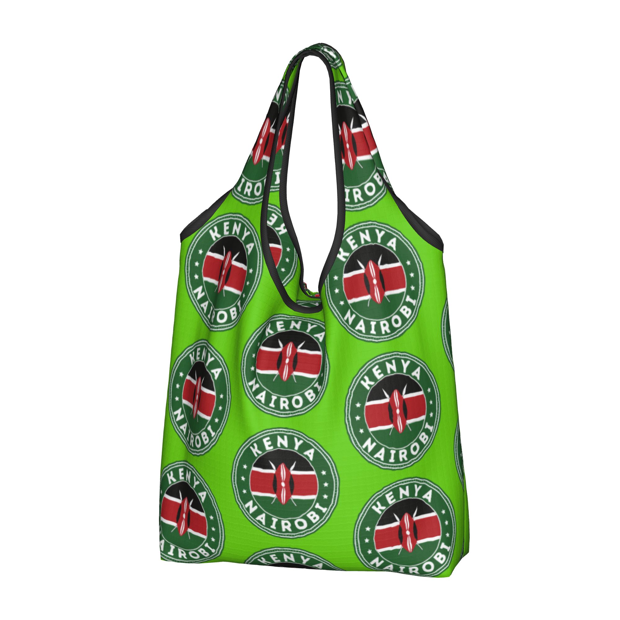Women Bags Kenya - 재사용 가능한 케냐 나이로비 국기 쇼핑백