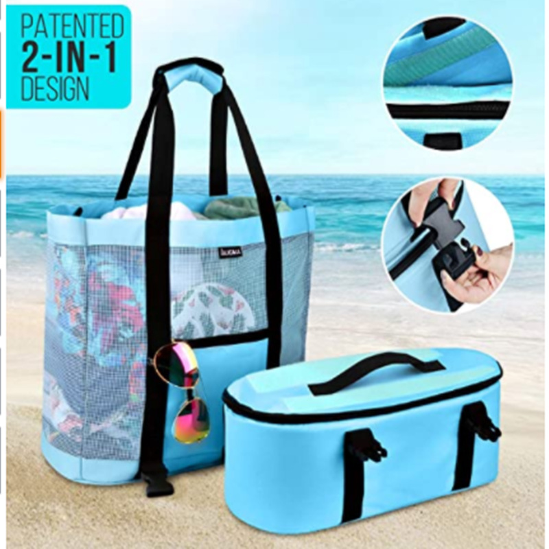 Women Bags Low Price - 고용량 여성 메쉬 투명 가방 더블