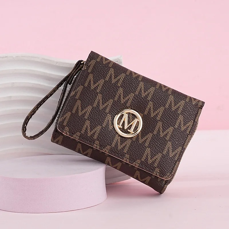 레터 패턴의 3단 지퍼 지갑, 스타일리시한 멀티 컬러  - Women Bags And Purses 리뷰 및 가격
