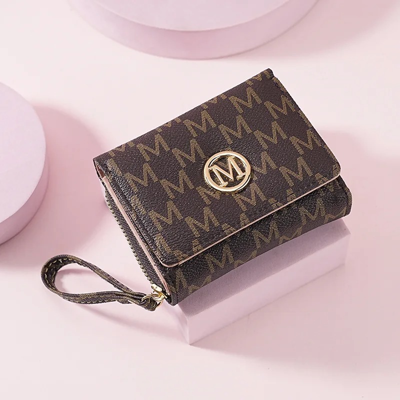 레터 패턴의 3단 지퍼 지갑, 스타일리시한 멀티 컬러  - Women Bags And Purses 리뷰 및 가격