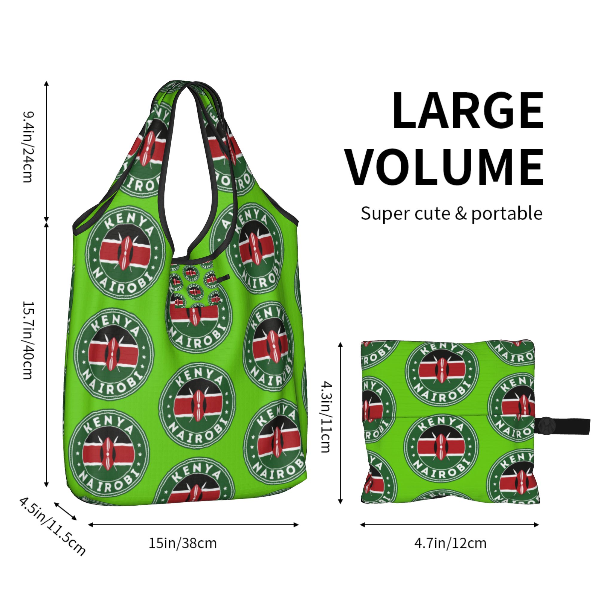 재사용 가능한 케냐 나이로비 국기 쇼핑백 여성용 토트백 - Women Bags Kenya 리뷰 및 가격