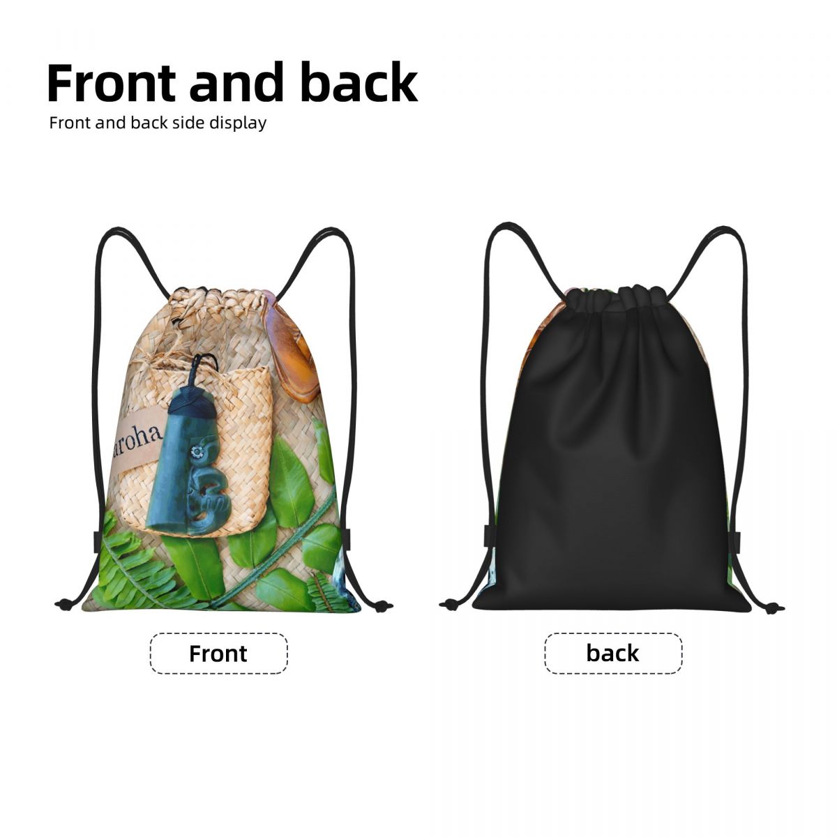 뉴질랜드 마오리족 테마 드로스트링 백 여성 남성 휴대용 - Women Bags Nz 리뷰 및 가격