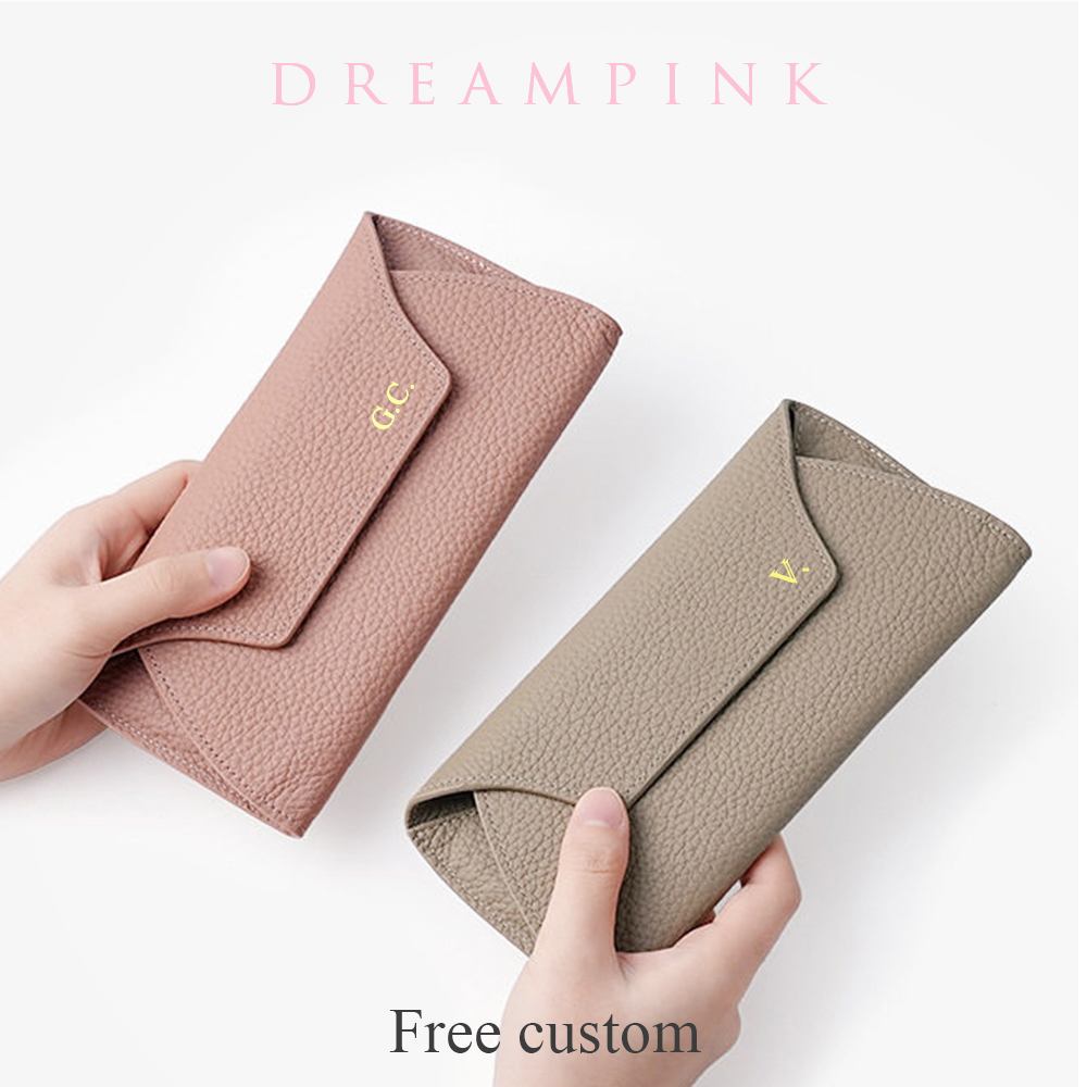 개인화 된 편지 여성 긴 클러치 지갑 정품 가죽 사용자 - Women Bags Name 리뷰 및 가격