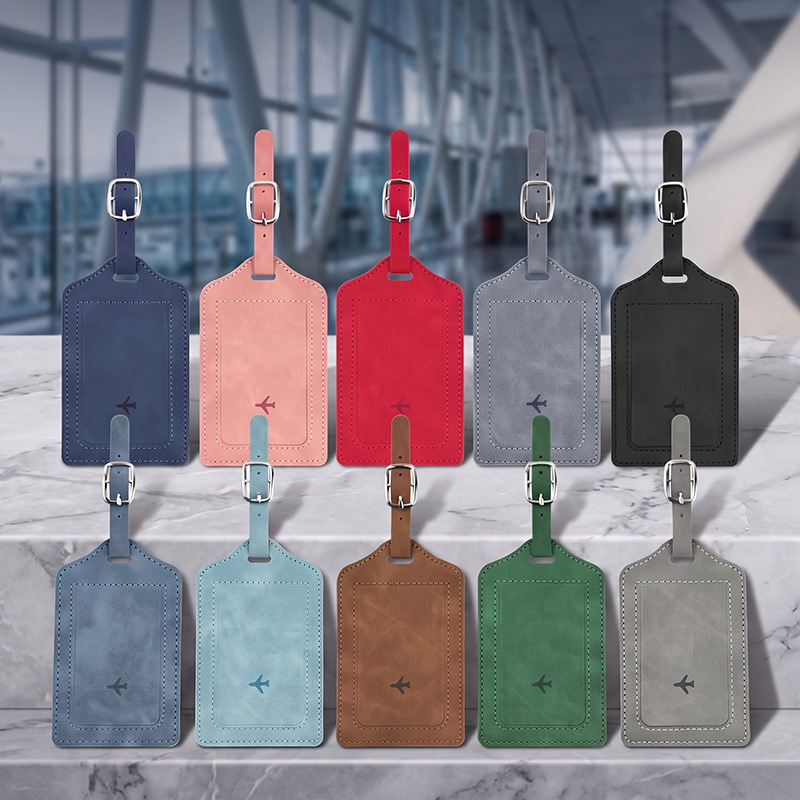 1개 PU 가죽 러기지 태그 여성 남성 여행 액세서리  - Women Bags Name 리뷰 및 가격