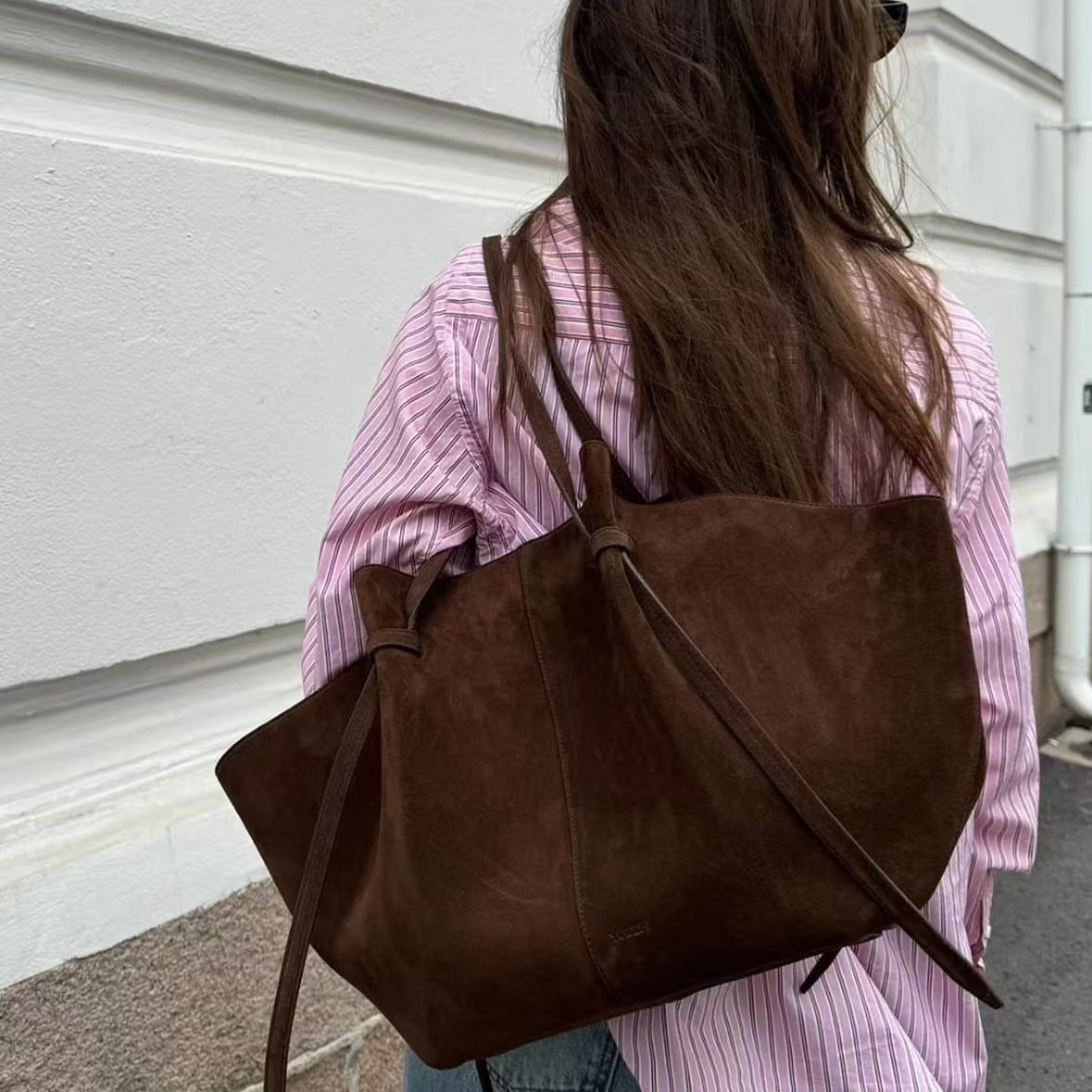 여성을위한 가짜 스웨이드 토트 백 럭셔리 디자이너 핸드 - Women Bags Name 리뷰 및 가격