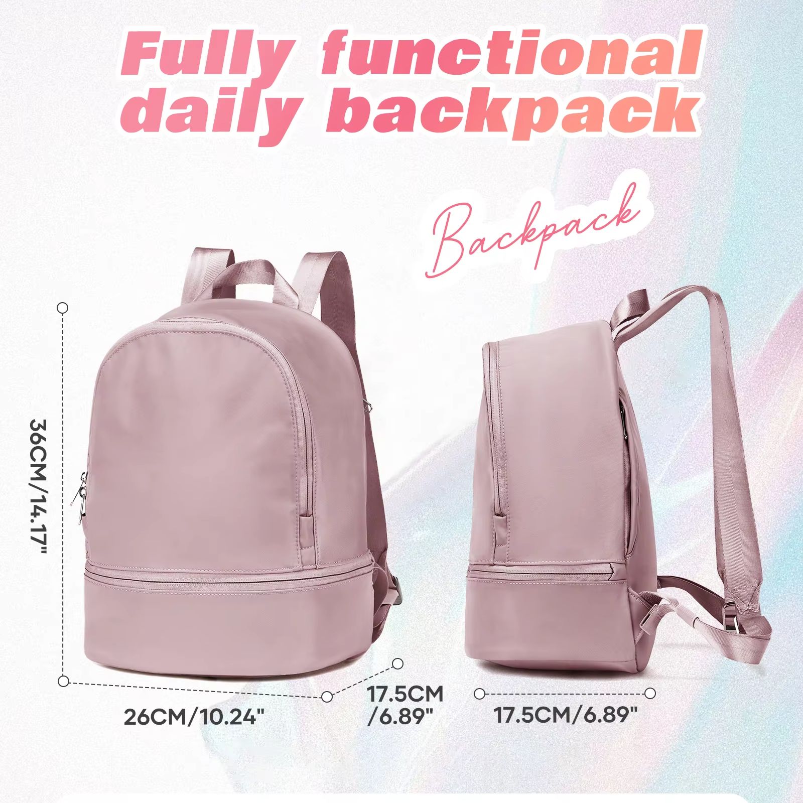 여성용 가방, 신발 수납공간이 있는 소형 스포츠 백팩, - Women Bags And Purses 리뷰 및 가격