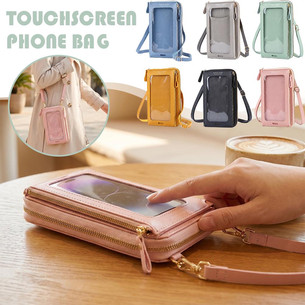 여성 가방 부드러운 가죽 지갑 터치스크린 휴대폰 지갑  - Women Bags And Purses 리뷰 및 가격