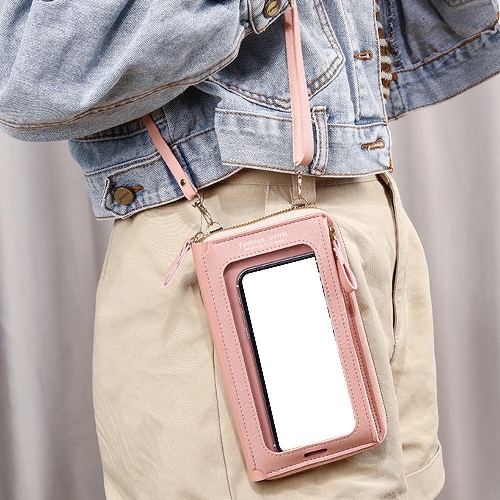여성 가방 부드러운 가죽 지갑 터치스크린 휴대폰 지갑  - Women Bags And Purses 리뷰 및 가격